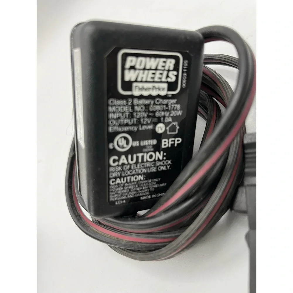 00801-1778 - Power Wheels 12v Grey Battery‎ Charger+
